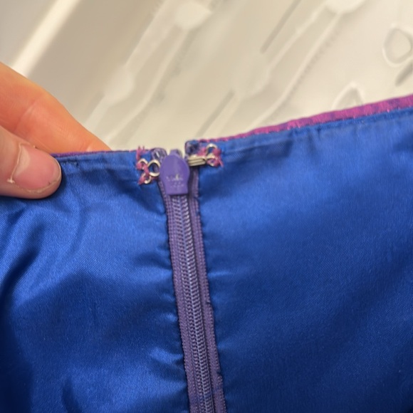 Strapless prom style dress size 8 purple - Picture 6 of 7